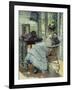 Sewing-Richard Edward Miller-Framed Giclee Print