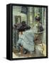 Sewing-Richard Edward Miller-Framed Stretched Canvas