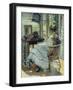 Sewing-Richard Edward Miller-Framed Giclee Print