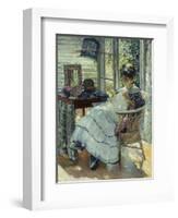 Sewing-Richard Edward Miller-Framed Giclee Print