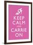 Sex and the City 2 Movie (Keep Calm and Carrie On)-null-Framed Art Print