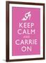 Sex and the City 2 Movie (Keep Calm and Carrie On)-null-Framed Art Print
