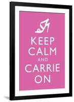 Sex and the City 2 Movie (Keep Calm and Carrie On)-null-Framed Art Print