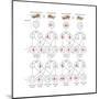 Sex-Linked Inheritance of White Eyes in Drosophila Flies. Heredity, Genetics-Encyclopaedia Britannica-Mounted Poster