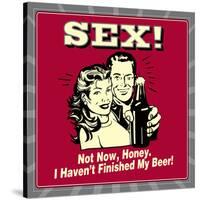 Sex! Not Now, Honey. I Haven't Finished My Beer!-Retrospoofs-Stretched Canvas