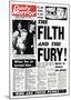 Sex Pistols- Daily Mirror Front Cover-null-Mounted Poster