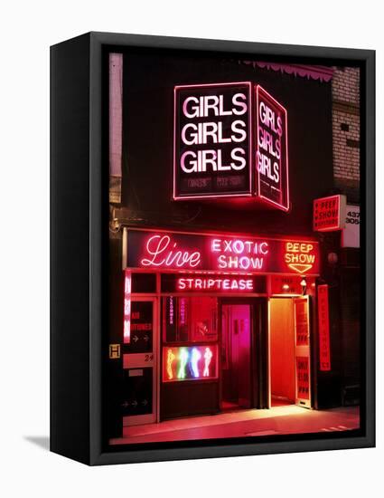 Sex Shop, Soho, London, England, United Kingdom-Mark Mawson-Framed Stretched Canvas