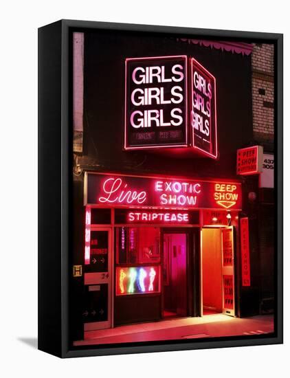 Sex Shop, Soho, London, England, United Kingdom-Mark Mawson-Framed Stretched Canvas