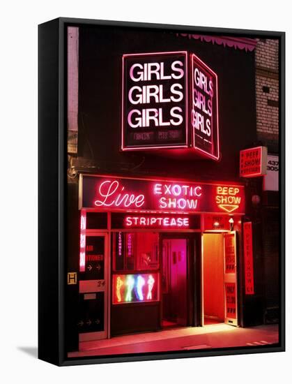 Sex Shop, Soho, London, England, United Kingdom-Mark Mawson-Framed Stretched Canvas