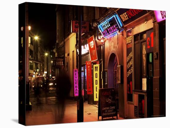 Sex Shops, Soho, London, England, United Kingdom-Mark Mawson-Stretched Canvas