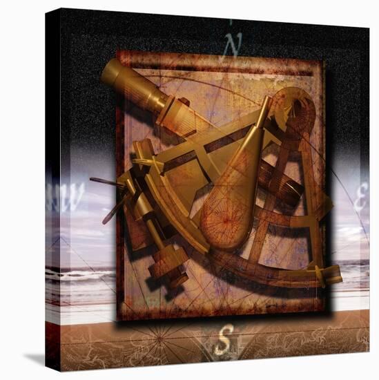 Sextant and Overlaying Compass-Colin Anderson-Stretched Canvas