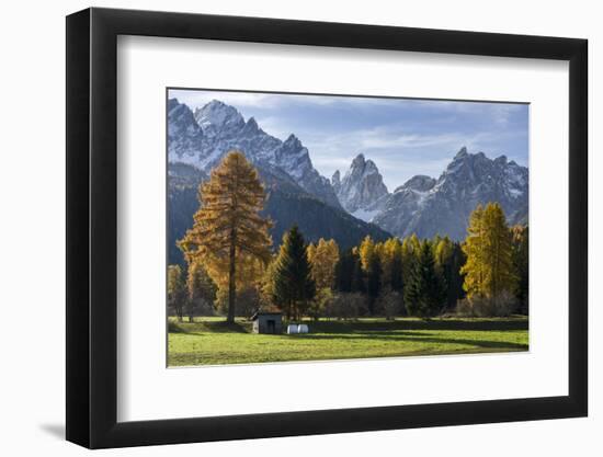 Sextner Dolomites, Dolomiti Di Sesto, the Dolomites During Autumn. Italy-Martin Zwick-Framed Premium Photographic Print