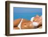 Sexual Young Girl Relaxing on A Beach-Marmeladka-Framed Photographic Print