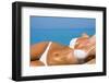 Sexual Young Girl Relaxing on A Beach-Marmeladka-Framed Photographic Print