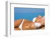 Sexual Young Girl Relaxing on A Beach-Marmeladka-Framed Photographic Print