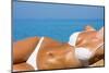 Sexual Young Girl Relaxing on A Beach-Marmeladka-Mounted Photographic Print