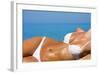 Sexual Young Girl Relaxing on A Beach-Marmeladka-Framed Photographic Print