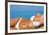 Sexual Young Girl Relaxing on A Beach-Marmeladka-Framed Photographic Print