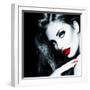 Sexy Beauty Girl with Red Lips and Nails-Subbotina Anna-Framed Photographic Print