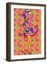 Sexy Fashion Girl in Sketch Style with Pattern-Tom and Kwikki-Framed Art Print