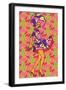 Sexy Fashion Girl in Sketch Style with Pattern-Tom and Kwikki-Framed Art Print