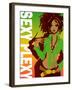 Sexy Girl in Reggae Party-Noriko Sakura-Framed Art Print