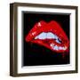 Sexy Kiss-Pop Art Queen-Framed Giclee Print