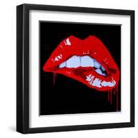 Sexy Kiss-Pop Art Queen-Framed Giclee Print