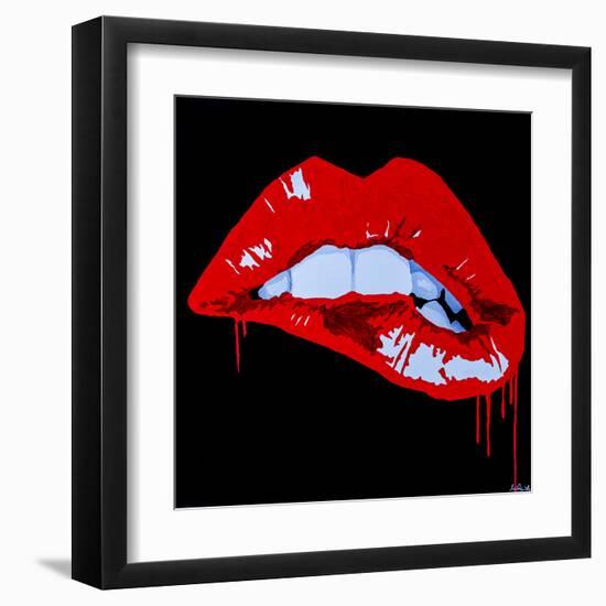 Sexy Kiss-Pop Art Queen-Framed Giclee Print