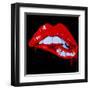 Sexy Kiss-Pop Art Queen-Framed Giclee Print