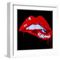 Sexy Kiss-Pop Art Queen-Framed Giclee Print