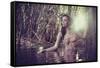 Sexy Woman in Water-conrado-Framed Stretched Canvas