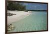 Seychelles, Aldabra Island Group, Aldabra Atoll, Picard Island. Remote pristine white sand beach.-Cindy Miller Hopkins-Framed Photographic Print