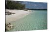 Seychelles, Aldabra Island Group, Aldabra Atoll, Picard Island. Remote pristine white sand beach.-Cindy Miller Hopkins-Stretched Canvas
