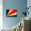 Seychelles Flag Design with Wood Patterning - Flags of the World Series-Philippe Hugonnard-Art Print displayed on a wall