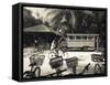 Seychelles, La Digue Island, L'Union Estate Plantation, Anse Source D'Argent Beach-Walter Bibikow-Framed Stretched Canvas