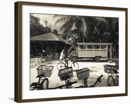 Seychelles, La Digue Island, L'Union Estate Plantation, Anse Source D'Argent Beach-Walter Bibikow-Framed Photographic Print