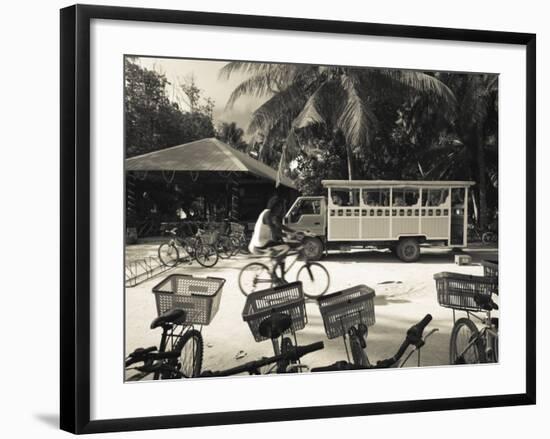 Seychelles, La Digue Island, L'Union Estate Plantation, Anse Source D'Argent Beach-Walter Bibikow-Framed Photographic Print