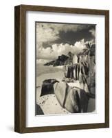 Seychelles, La Digue Island, L'Union Estate Plantation, Anse Source D'Argent Beach-Walter Bibikow-Framed Photographic Print