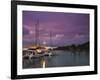 Seychelles, La Digue Island, La Passe, Harborview, Dusk-Walter Bibikow-Framed Photographic Print