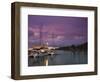 Seychelles, La Digue Island, La Passe, Harborview, Dusk-Walter Bibikow-Framed Photographic Print