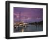 Seychelles, La Digue Island, La Passe, Harborview, Dusk-Walter Bibikow-Framed Photographic Print