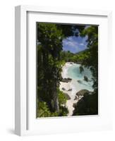 Seychelles, Mahe Island, Port Launay Marine National Park-Walter Bibikow-Framed Photographic Print