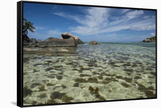 Seychelles, Mahe, St. Anne Marine NP. View of Moyenne Island-Cindy Miller Hopkins-Framed Stretched Canvas