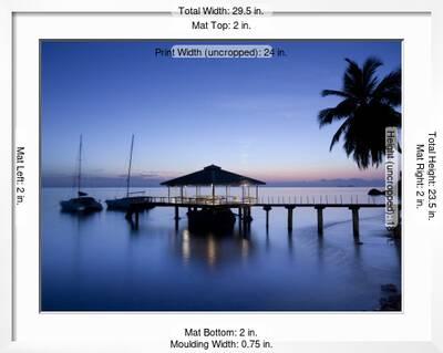 Seychelles Praslin Island Anse Bois De Rose Pier At The Coco De Mer Hotel Sunset Photographic Print Walter Bibikow Allposters Com