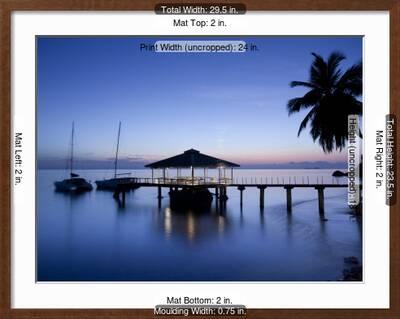 Seychelles Praslin Island Anse Bois De Rose Pier At The Coco De Mer Hotel Sunset Photographic Print Walter Bibikow Allposters Com