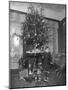 Seymour Boy Posed with Tricycle Beside Christmas Tree in Parlor, Christmas 1912-William Davis Hassler-Mounted Photographic Print