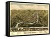Seymour, Connecticut - Panoramic Map-Lantern Press-Framed Stretched Canvas