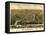 Seymour, Connecticut - Panoramic Map-Lantern Press-Framed Stretched Canvas