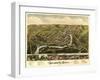 Seymour, Connecticut - Panoramic Map-Lantern Press-Framed Art Print